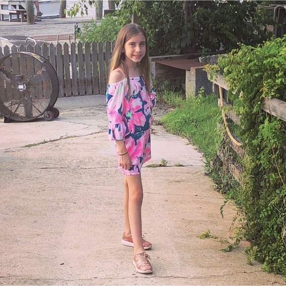 Lily Pulitzer Girls Mini Calla Romper - Picture 1 of 5
